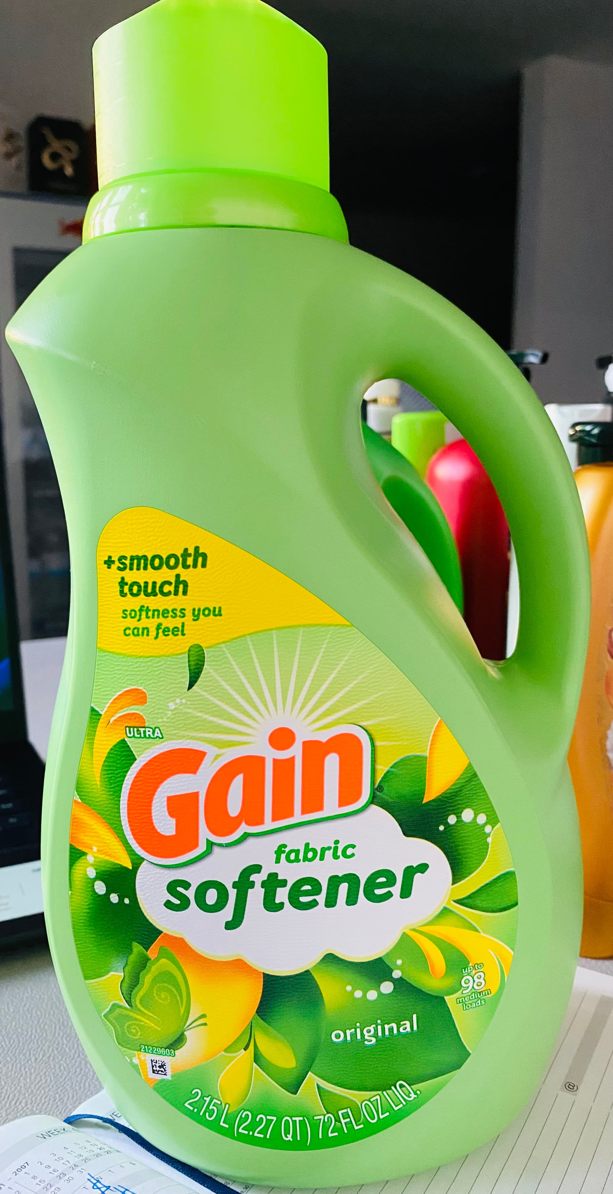 Suavizante para Ropa Gain Original 2.15 L | 98 Lavadas