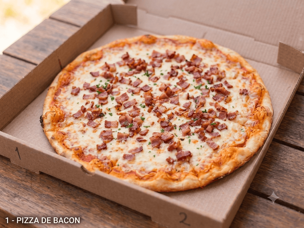 Pizza de Bacon