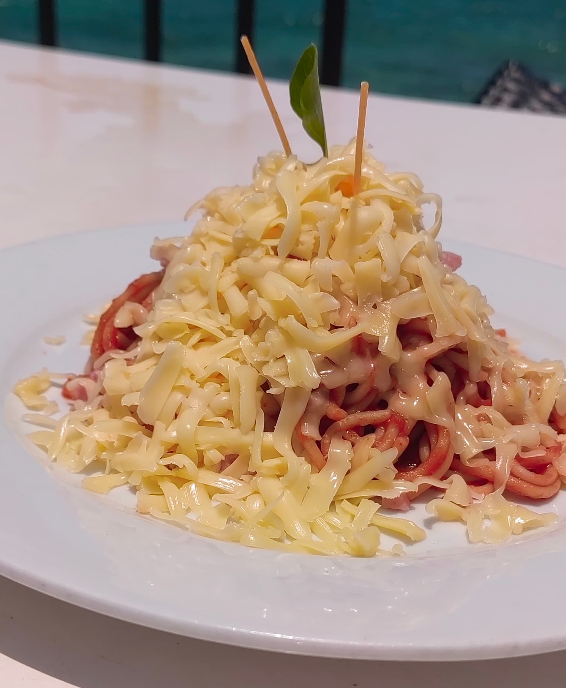 Spaghetti de Jamon y Queso