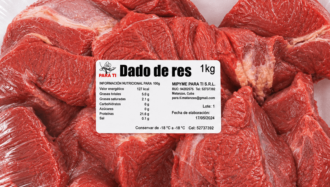 Dados de Res 1kg