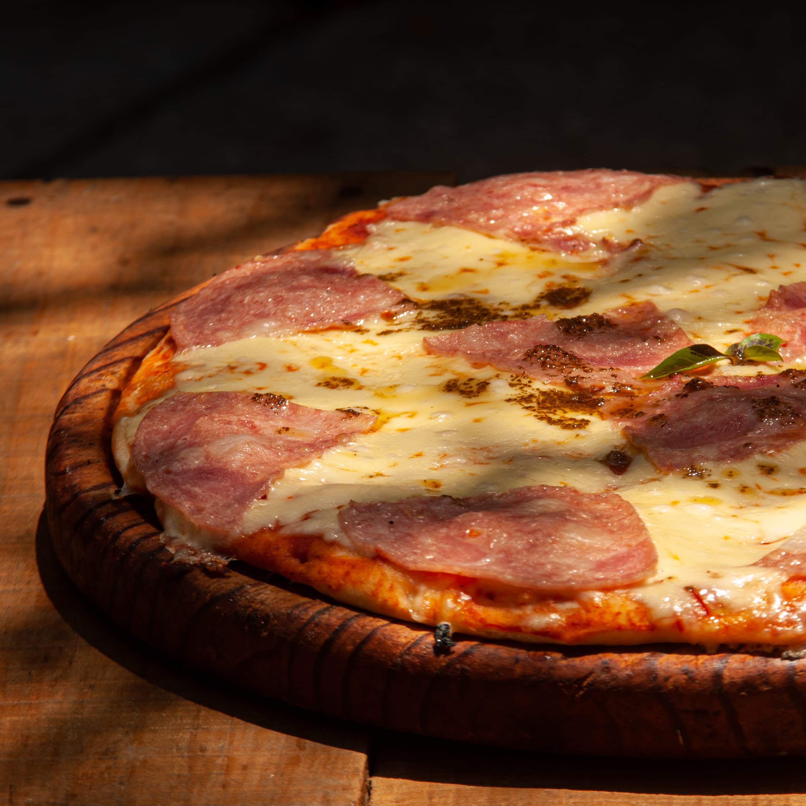 Pizza con Jamón