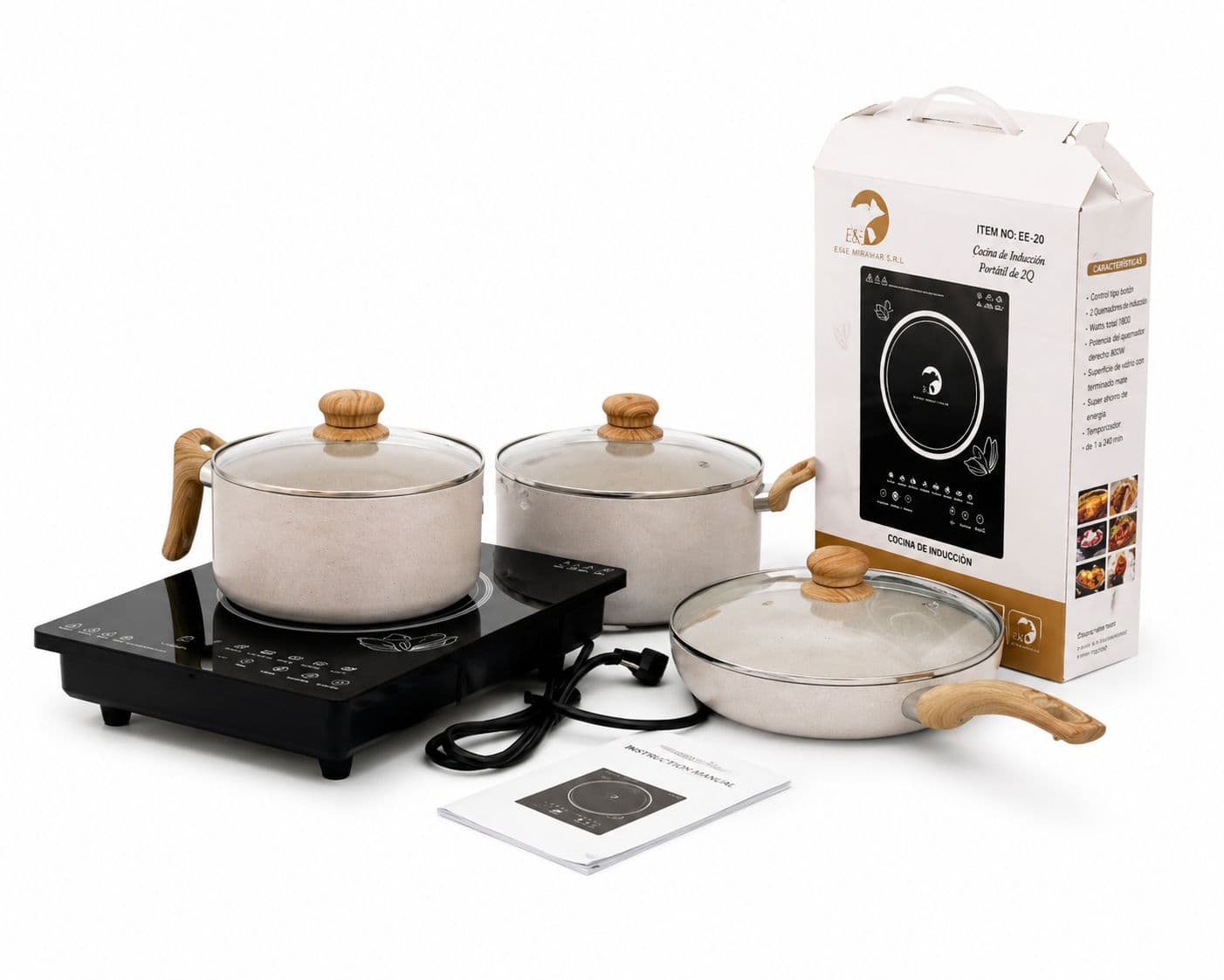 Cocina de Inducción Con Sarten