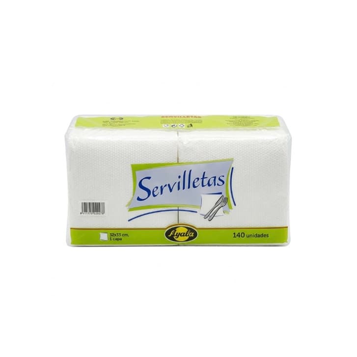 Servilletas Blancas Ayala (140 unidades)